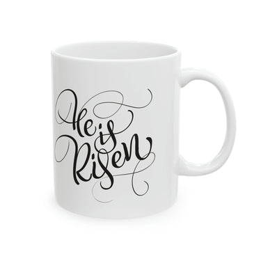 Faith Culture - He is Risen - Christian Coffee or Tea Ceramic Mug 11oz
