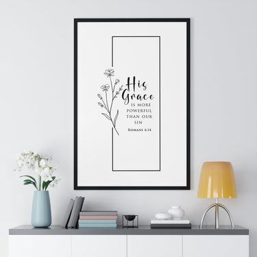 Faith Culture - His Grace - Romans 6:14 - Christian Wall Art