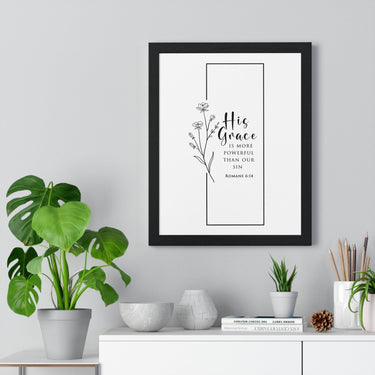 Faith Culture - His Grace - Romans 6:14 - Christian Wall Art