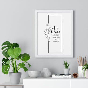 Faith Culture - His Grace - Romans 6:14 - Christian Wall Art