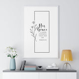 Faith Culture - His Grace - Romans 6:14 - Christian Wall Art