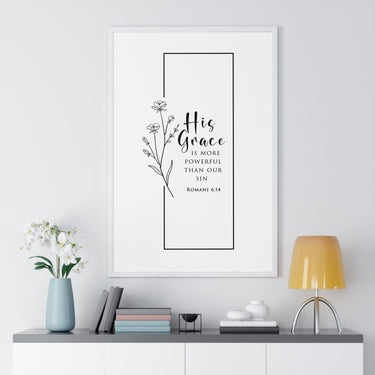 Faith Culture - His Grace - Romans 6:14 - Christian Wall Art
