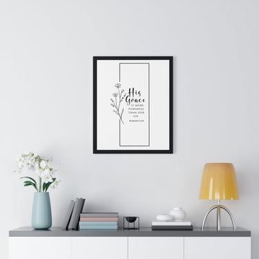 Faith Culture - His Grace - Romans 6:14 - Christian Wall Art