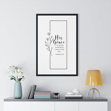 Faith Culture - His Grace - Romans 6:14 - Christian Wall Art