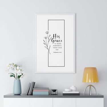 Faith Culture - His Grace - Romans 6:14 - Christian Wall Art