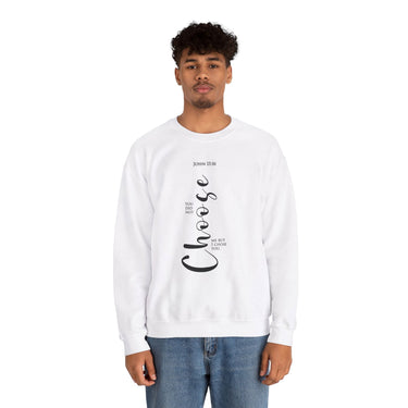 Faith Culture - I Choose You John 15:16 - Christian Unisex Heavy Blendâ„¢ Crewneck Sweatshirt