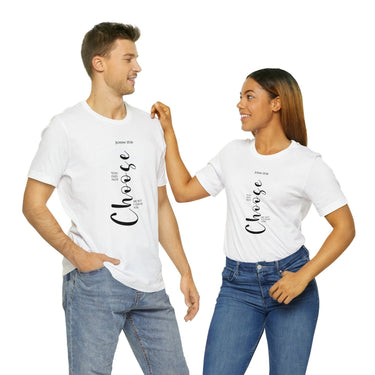 Faith Culture - I Choose You John 15:16 Christian Unisex Jersey Short Sleeve Tee White