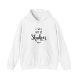 Faith Culture - I Will Not Be Shaken - Psalm 16:8 - Christian Unisex Heavy Blend™ Hooded Sweatshirt