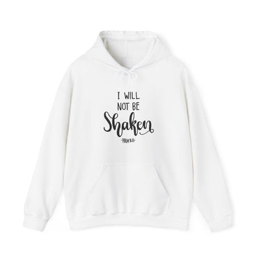 Faith Culture - I Will Not Be Shaken - Psalm 16:8 - Christian Unisex Heavy Blend™ Hooded Sweatshirt