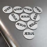 Faith Culture - Jesus -Christian Button Magnet, Round (1 & 10 pcs) 1 pc 2.25" Round