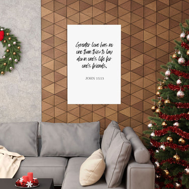 Faith Culture - John 15:13 - Greater Love Decor Christian Wall Art
