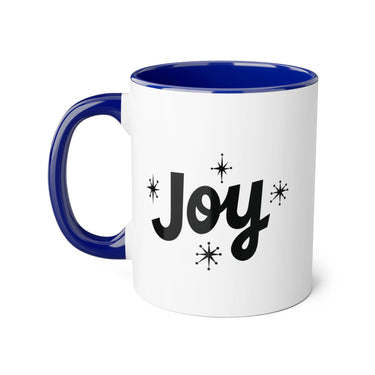 Faith Culture - Joy - Christian Accent Mug, 11oz Blue 11oz