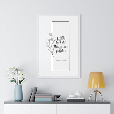Faith Culture - Limitless Faith - Matthew 19:26 - Christian Wall Art
