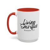 Faith Culture - Living Sacrifice - Romans 12:1 Christian Coffee Mug