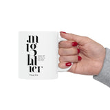 Faith Culture - Mightier Than the Waves of the Sea is His Love for You, Psalm 93:4 Accent Coffee Mug, 11oz
