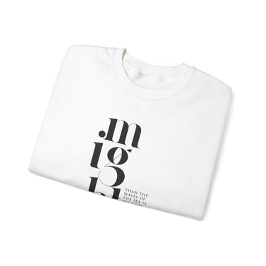 Faith Culture - Mighty God - Christian Unisex Heavy Blendâ„¢ Crewneck Sweatshirt