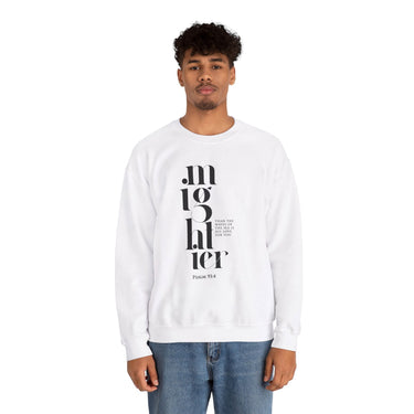 Faith Culture - Mighty God - Christian Unisex Heavy Blendâ„¢ Crewneck Sweatshirt