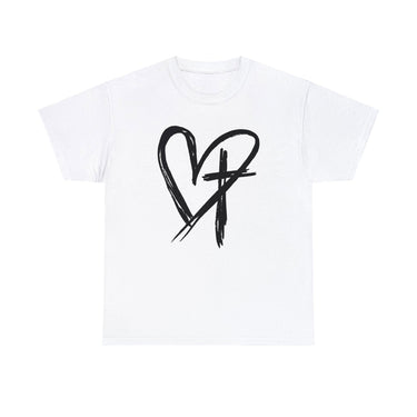 My Heart and the Cross Unisex Heavy Cotton Tee