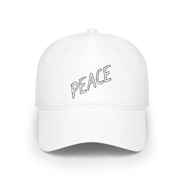 Faith Culture - Peace - Christian Low Profile Baseball Cap White One size
