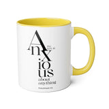Faith Culture - Philippians 4:6 - Christian Accent Coffee Mug (11oz) Yellow 11oz