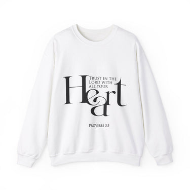 Faith Culture - Proverbs 3:5 - Christian Unisex Heavy Blend™ Crewneck Sweatshirt