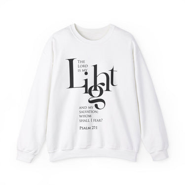Faith Culture - Psalm 27:1 - Christian Unisex Heavy Blend™ Crewneck Sweatshirt