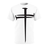 Faith Culture - Redemption Cross Christian Unisex Cut & Sew Tee (AOP)