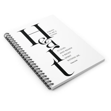 Faith Culture - Renewed Spirit - Psalm 51:10 - Christian Spiral Notebook - Ruled Line