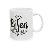 Faith Culture - Risen Christian Coffee or Tea Ceramic Mug