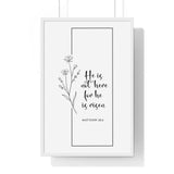 Faith Culture - Risen Savior - Matthew 28:6- Christian Wall Art 20" x 30" White