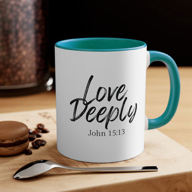 Faith Culture - Sacrificial Love - John 15:13 Christian Accent Coffee Mug