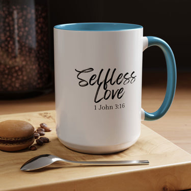 Faith Culture - Selfless Love - 1 John 3:16 Christian Coffee Mug