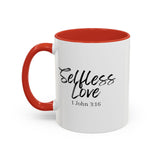 Faith Culture - Selfless Love - 1 John 3:16 Christian Coffee Mug