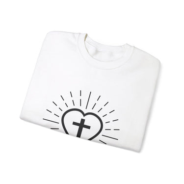 Faith Culture - Undying Love of Jesus Christ - Christian Unisex Heavy Blendâ„¢ Crewneck Sweatshirt