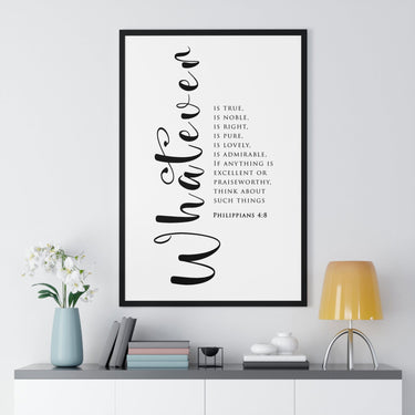 Virtuous Reflections - Philippians 4:8 - Christian Wall Art