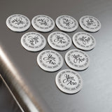 Faith Culture - You Are Affirmations -Christian Button Magnet, Round (1 & 10 pcs)