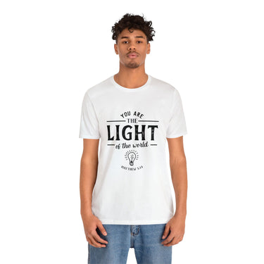 Faith Culture - You are like light for the whole world - Matthew 5:14 Christian Unisex Jersey Short Sleeve Tee