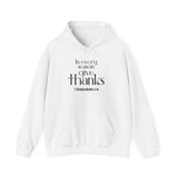 Give Thanks Christian Hoodie | 1 Thessalonians 5:18 - Faith Culture