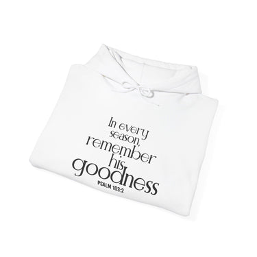 Remember His Goodness Christian Hoodie | Psalm 103:2 - Faith Culture