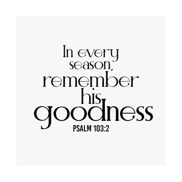 Remember His Goodness Christian Poster | Psalm 103:2 - Faith Culture