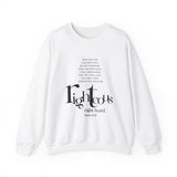 Fear Not, I Am With You Christian Sweatshirt – Isaiah 41:10 in white | Faith Culture