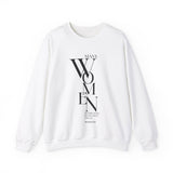 Many Women Do Noble Things Christian Sweatshirt – Proverbs 31:29 in white | Faith Culture
