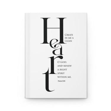 Renewed Spirit Christian hardcover journal inspired by Psalm 51:10