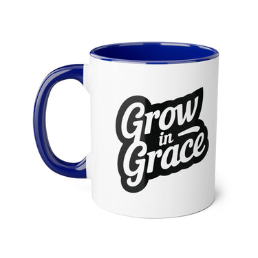 Faith Culture - Grow in Grace - Christian Accent Coffee Mug, 11oz