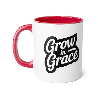 Faith Culture - Grow in Grace - Christian Accent Coffee Mug, 11oz