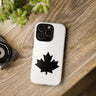 Faith Culture – Red Maple Leaf Phone Case | Bold Canadian Symbol Case for All Phones iPhone 16 Pro Glossy