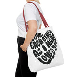 Faith Culture - Serve One Another in Love Christian Tote Bag - Galatians 5:13 Bible Verse