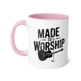 Faith Culture - Made to Worship - Christian Accent Coffee Mug, 11oz