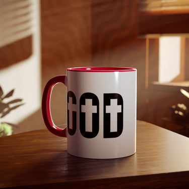 Faith Culture - GOD of the Cross - Christian Accent Coffee Mug, 11oz