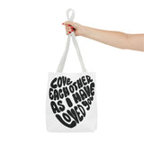 Faith Culture - Serve One Another in Love Christian Tote Bag - Galatians 5:13 Bible Verse